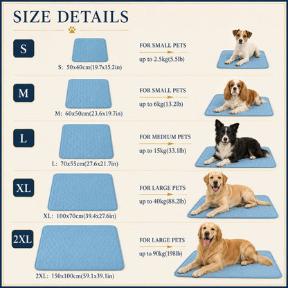 The Chelsea self-cooling dog mat by Sir Waggington, cools on contact for summer months