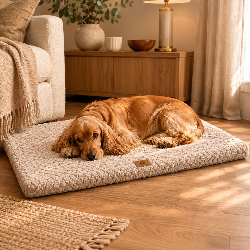 The Harley Street Faux Fur Orthopaedic Dog Bed