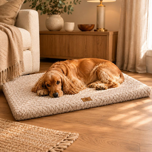 The Harley Street Faux Fur Orthopaedic Dog Bed