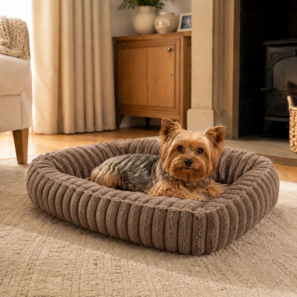 The Mayfair Plush Fluffy Dog Bed