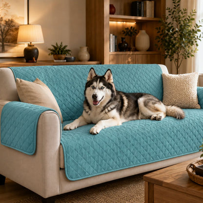 Sir Waggington Quilted Waterproof Sofa Cover
