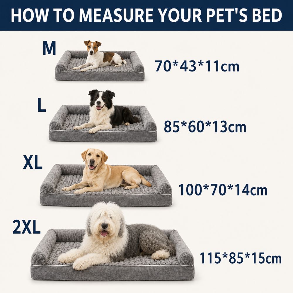 Sir Waggington Memory Foam Orthopaedic Large Dog Bed