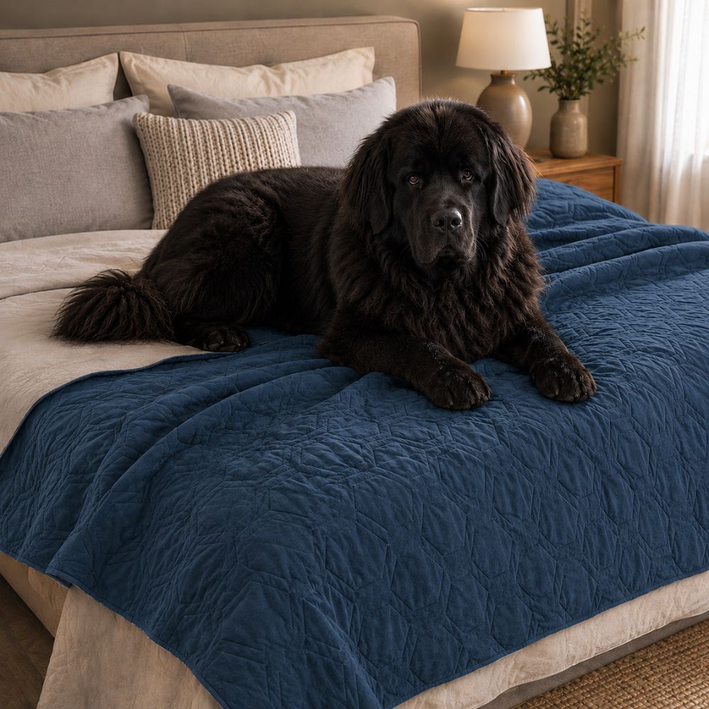 The Belgravia Waterproof Dog Blanket & Throw — protects sofa, bed and car upholstery