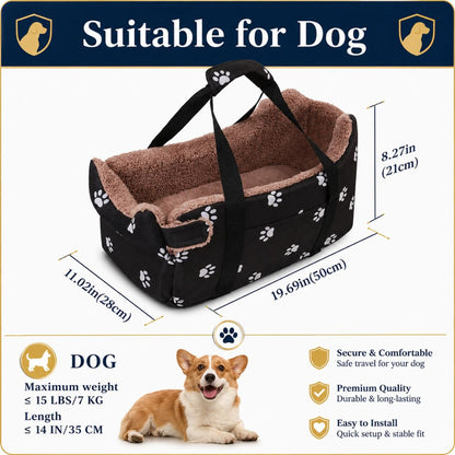 The Belgravia Console Dog Car Booster Seat