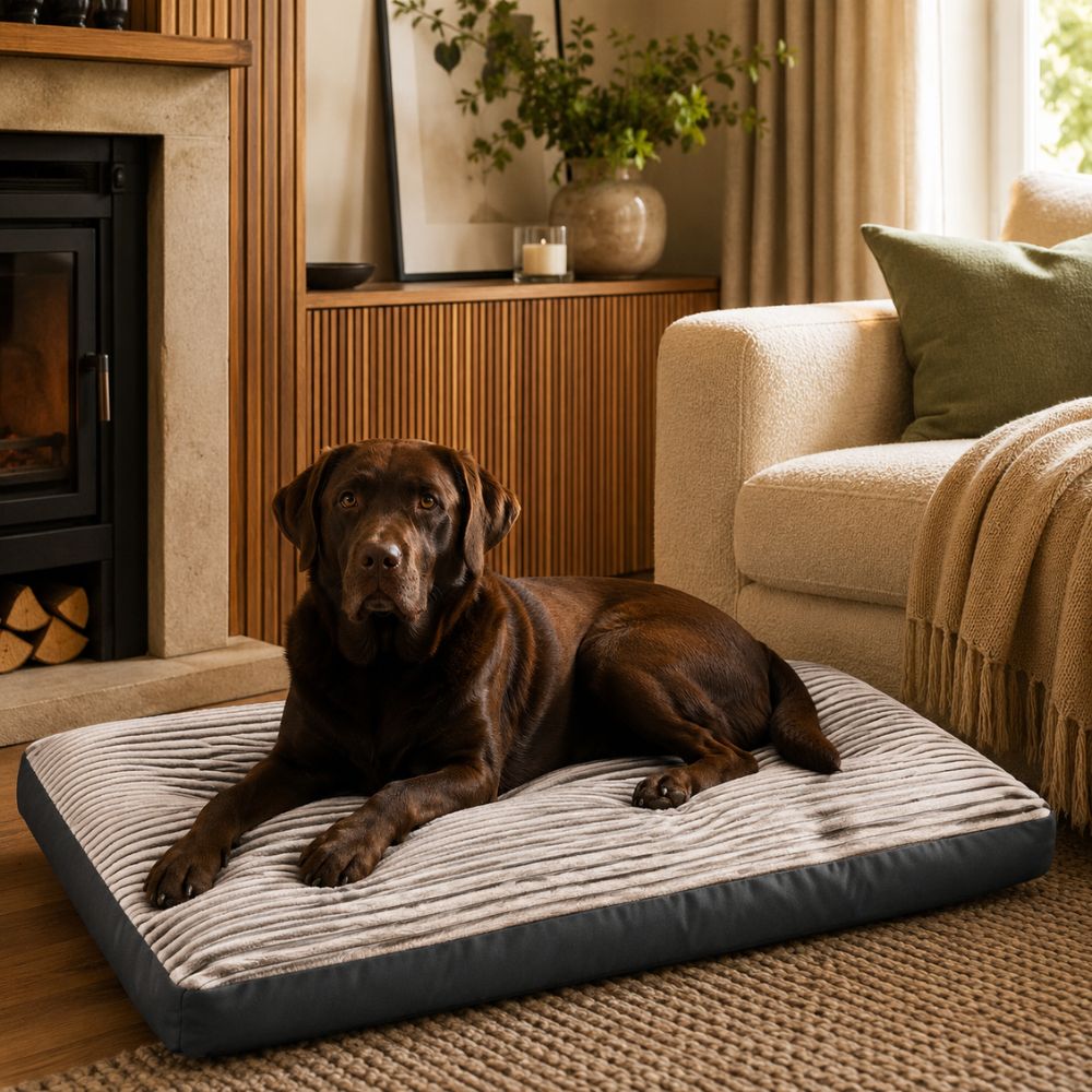 The Kensington Oversized Corduroy Large Dog Bed
