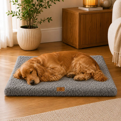 The Harley Street Faux Fur Orthopaedic Dog Bed