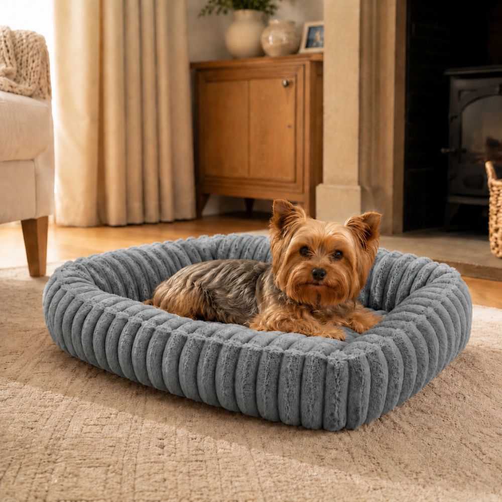The Mayfair Plush Fluffy Dog Bed