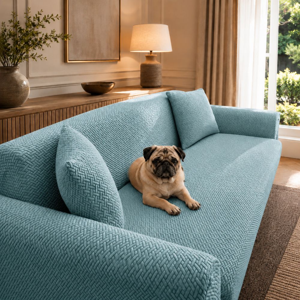 Sir Waggington Universal Stretch Sofa & Settee Dog Cover — jacquard, fits 1 to 5 seater sofas