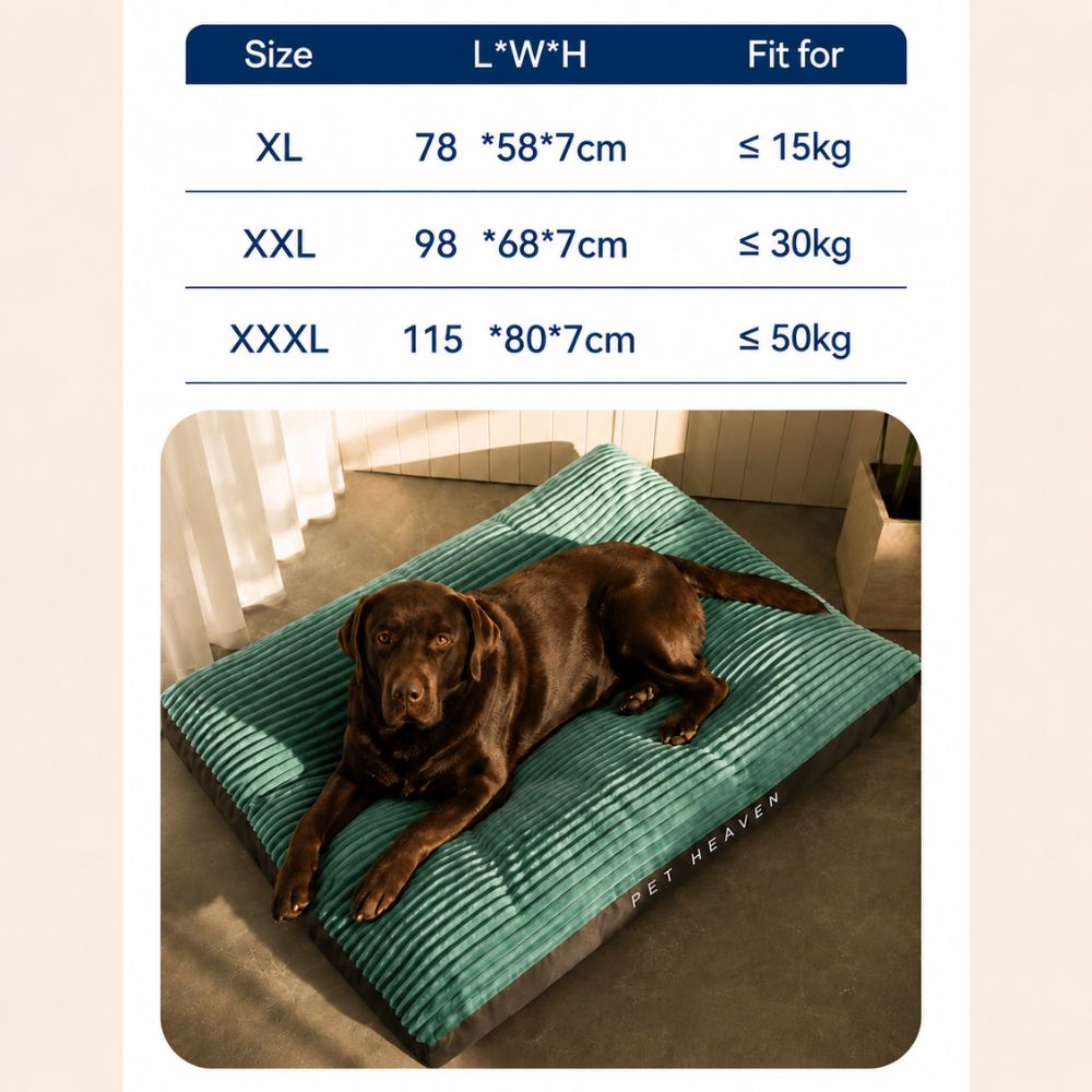 The Kensington Oversized Corduroy Large Dog Bed