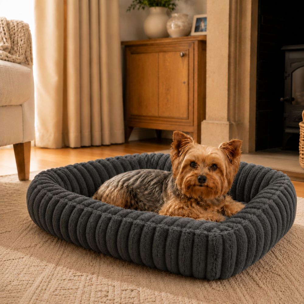 The Mayfair Plush Fluffy Dog Bed